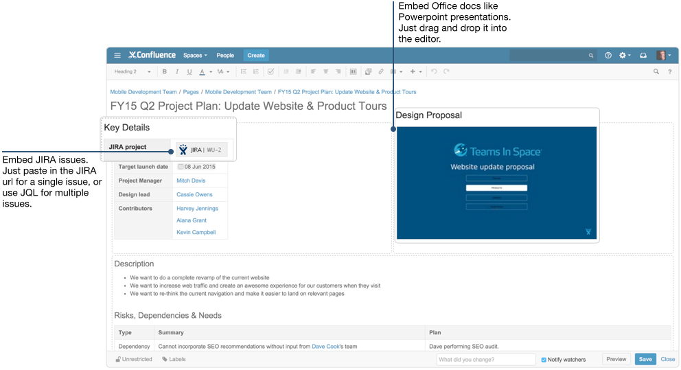 Confluence 101 create content with pages Atlassian Collaboration